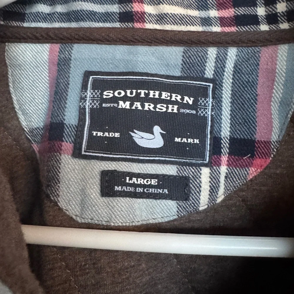 Southern Marsh Brown Quilted Sweatshirt - Picture 8 of 14